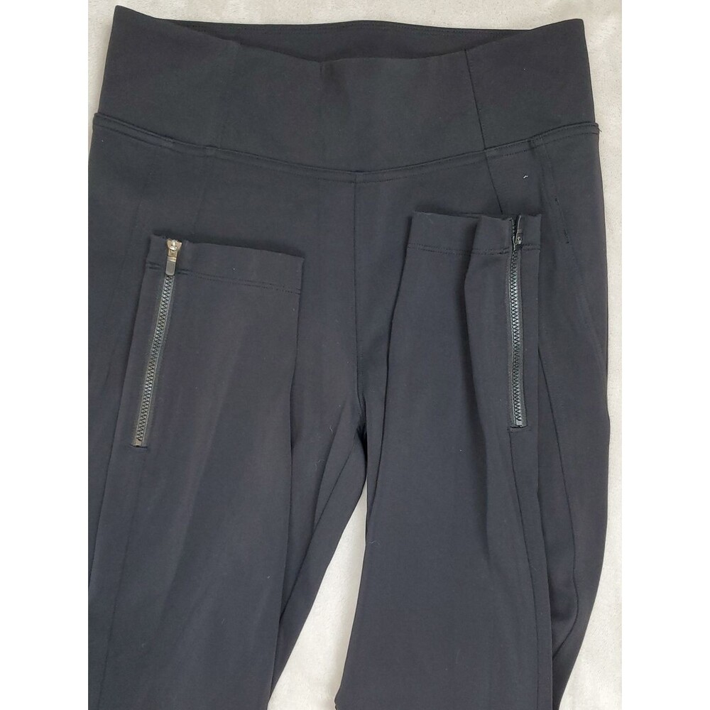 Athleta | Women's Medium | Delancey Skyline High Rise Leggings | Black Zip Ankle